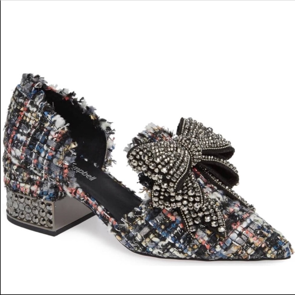 Jeffrey Campbell Valenti multicolor crystal bow 8